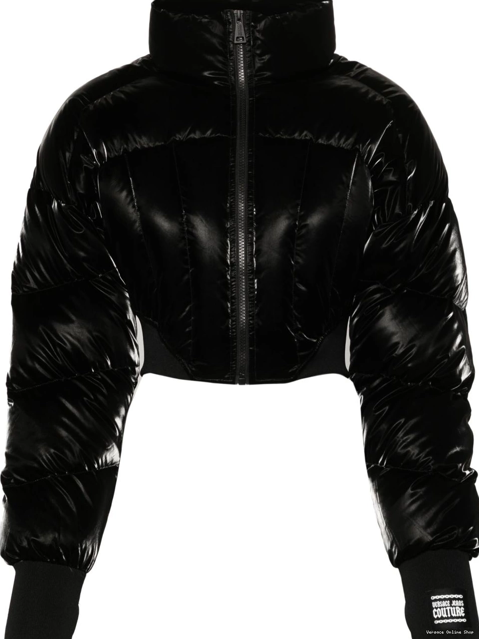 Cheap Jeans Couture laminated puffer Women jacket Versace 0817